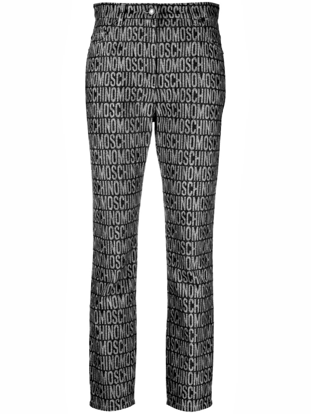 Moschino Logo Print Straight Leg Jeans Size 32 Like New vintage